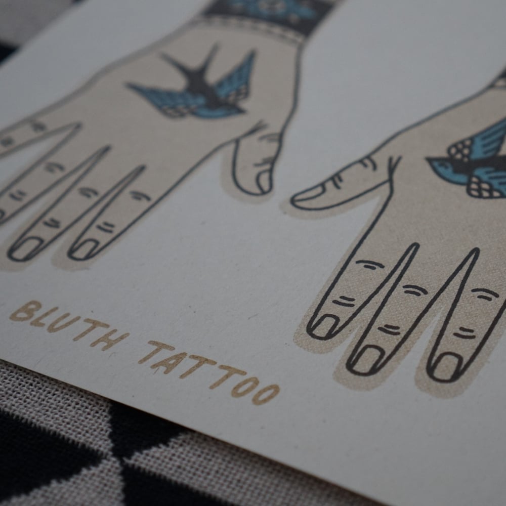 Tattoo Risograph Print