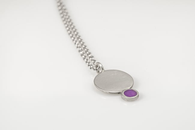 Light Round Silver Necklace