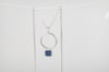 Light Circle Square Silver Necklace