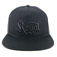 Cap – black with black embroidered font