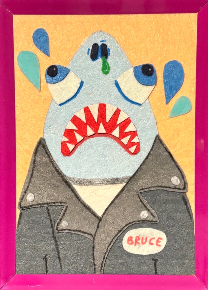 Image of “Sea Scum” Felt Art Piece