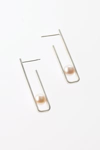 Image 1 of EARINGS silver 925 - pearl  #024-05