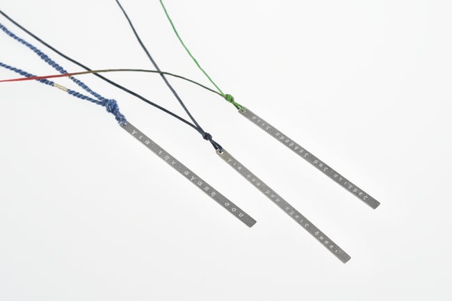 PENDANT silver - messages, #031