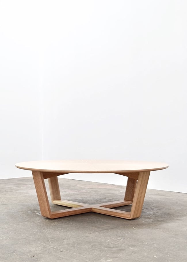 SUNBURST COFFEE TABLE IN TASMANIAN OAK