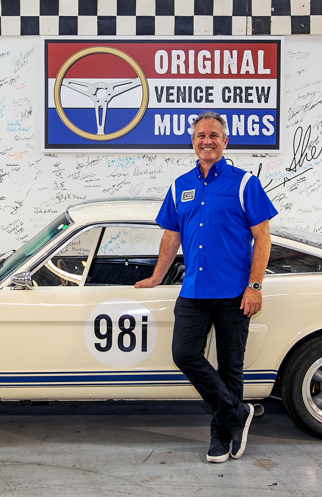 Image of Shelby American Iconic Blue Team Shirt
