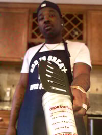 Image 2 of GIGPS COOKING APRON + MEASURING CUP (BLACK OR NAVY BLUE)