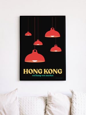 Image of Red Lamp Wet Market Poster