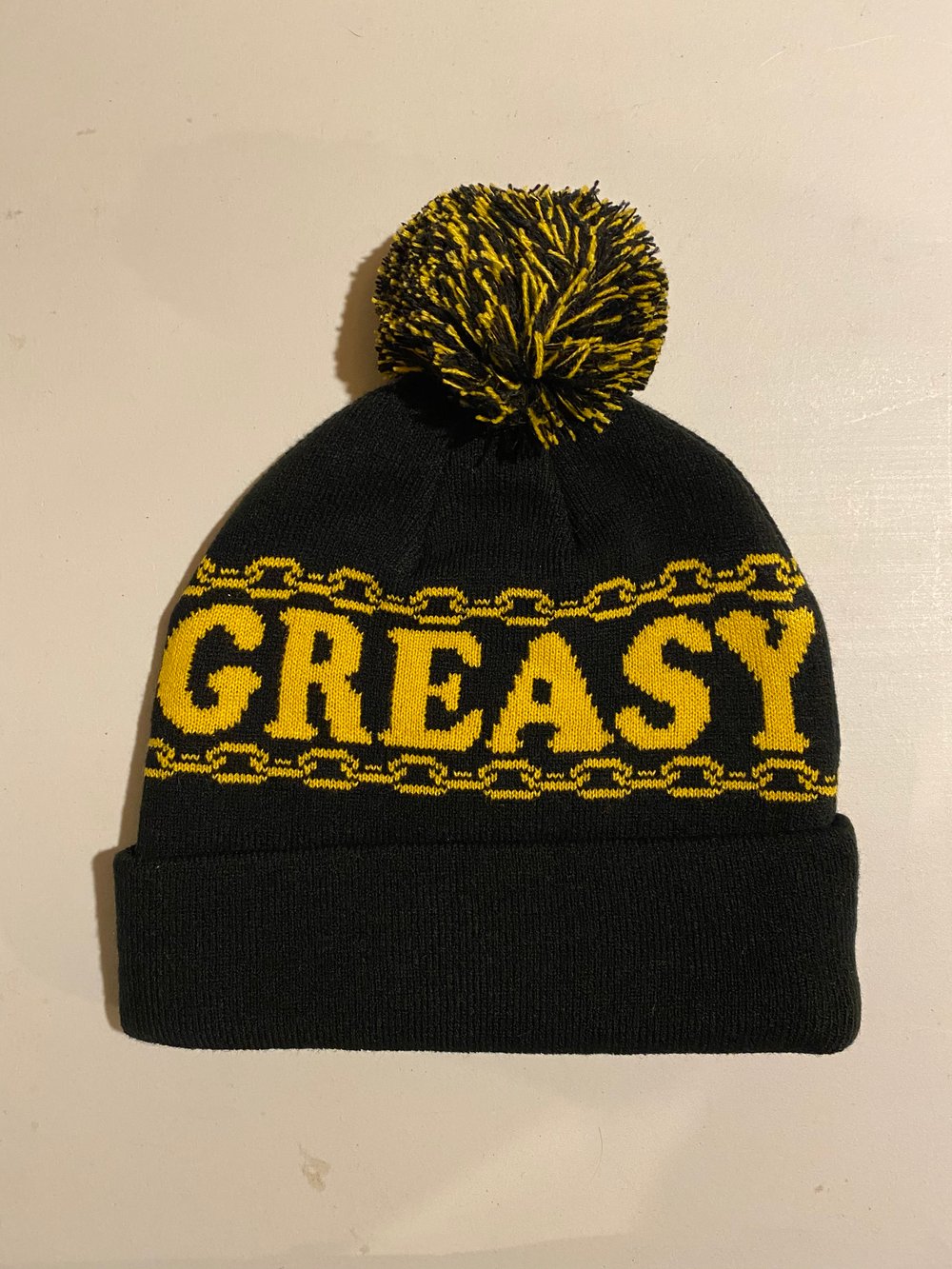 KEEP IT GREASY Pom Pom Toque