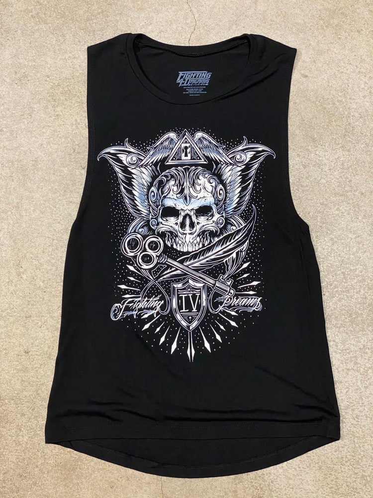 Image of Women's "Skull and Key" Muscle Tee