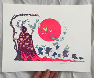 Fairy Dance Risograph Print