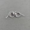 Tiny Sterling Silver Spiro Lace Earrings