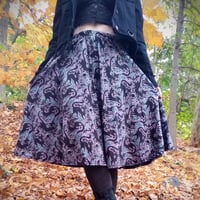 Image 1 of Feline Familiar midi skirt (PREORDER!)