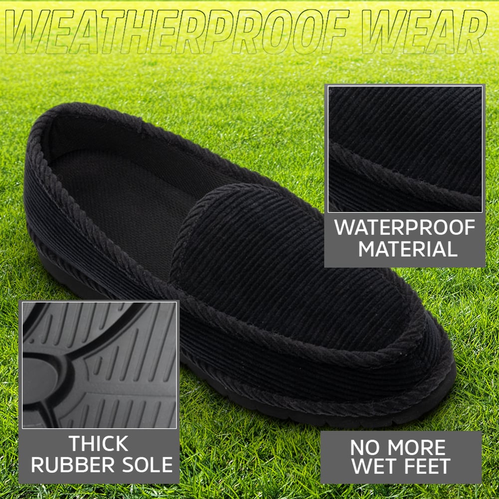 Homiegear Water Resistant Auto Tire Quality Slippers 