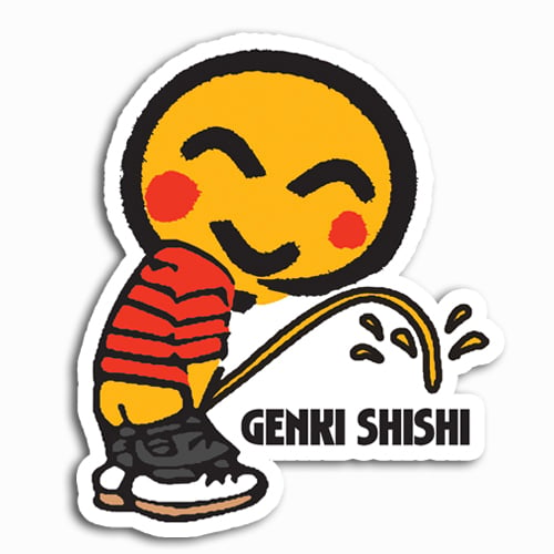 Image of Genki Shishi [Happy Face] Sticker