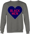 Heart Black Men Navy