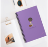 Deja Spiral Notebook-Purple