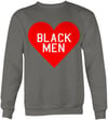 Heart Black Men Gray and Red