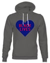 Heart Black Lives Navy and Red Hoodies