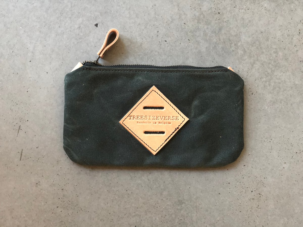 Waxed Canvas Personalized Pencil Case: Custom Small Black Pencil Pouch –  Clark & Taft