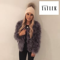 Image 2 of Lulu Turkey Feather Jacket - Grey WAS £65