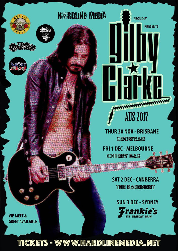 Image of GILBY CLARKE - Australian Tour Poster