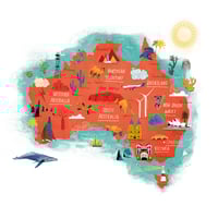 Image 1 of Map of Australia