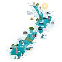 Image 1 of Map of New Zealand