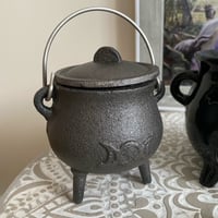 Image 2 of Cast Iron Cauldron, Cauldron Oil Burner, White Witch Mug & Spell Candle Holder