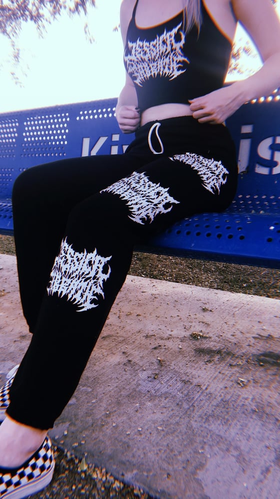 Image of Black Metal Sweatpants
