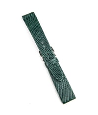 Image 3 of Hand-Rolled Green Glazed Lizard watch strap