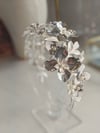 Silver Fleur de lune headband