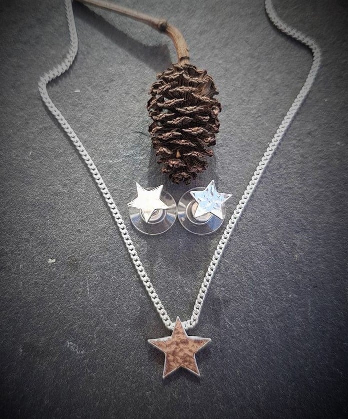 Little Silver Star Necklace Image 3
