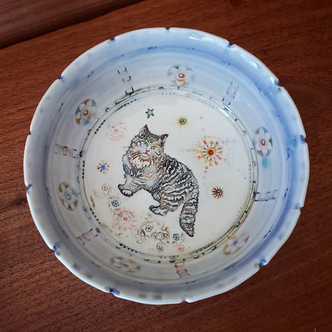 Norwegian Kitty Porcelain Dish