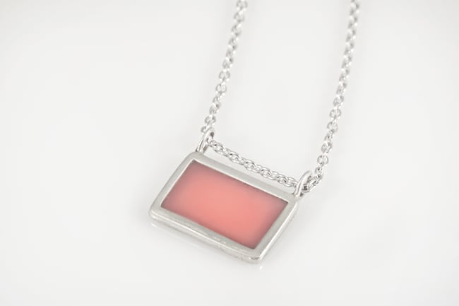 Light Wide Silver Necklace 