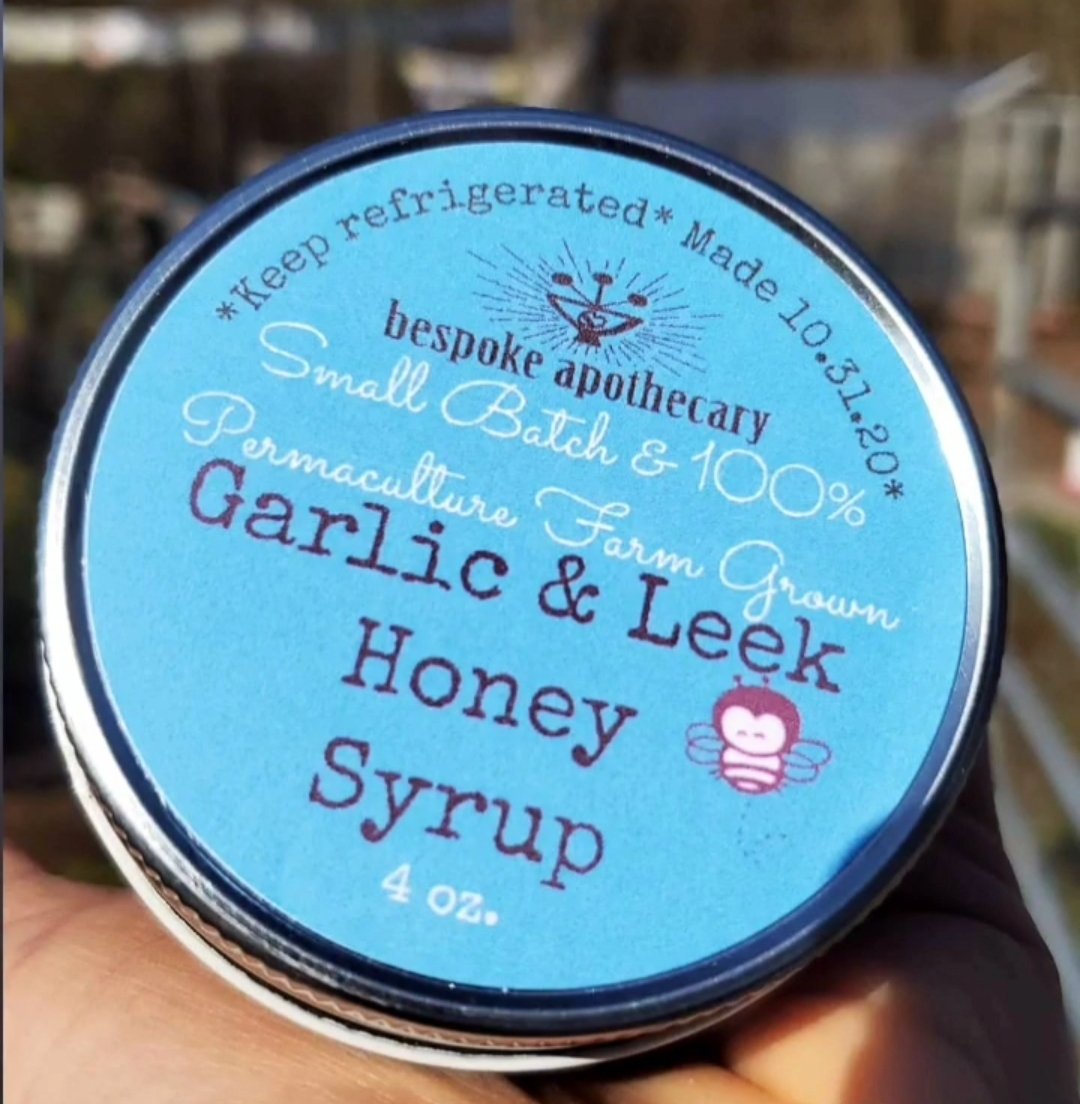 Image of Garlic and Leek Honey Syrup ðŸŒ¿ 100% permaculture farm grown