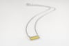Light Thin Silver Necklace in Yellow