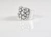 Statement Bubbles Silver Ring