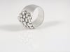 Statement Bubbles Silver Ring