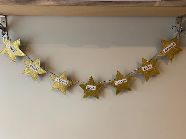 Family Name Star Garland
