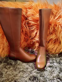 Image 2 of Cognac Knee Boot 