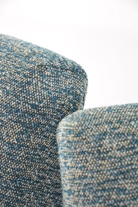 Image 5 of Fauteuil Tatra bleu-noir-émeraude chiné