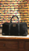 K&YFOB weekender bag in BLACK Suede/Leather
