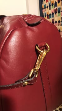Image 2 of K&YFOB weekender bag in BURGUNDY RED