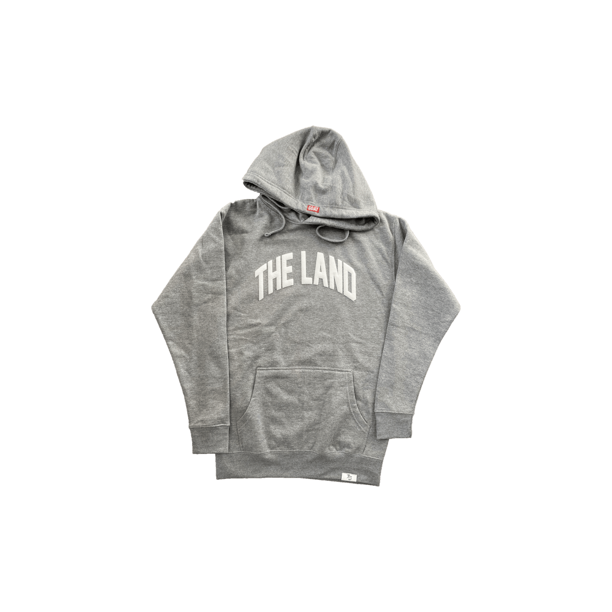 "The Land" Puff Print Grey Hoodie