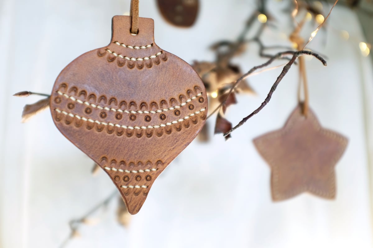 Image of Gärd Leather Christmas Decorations