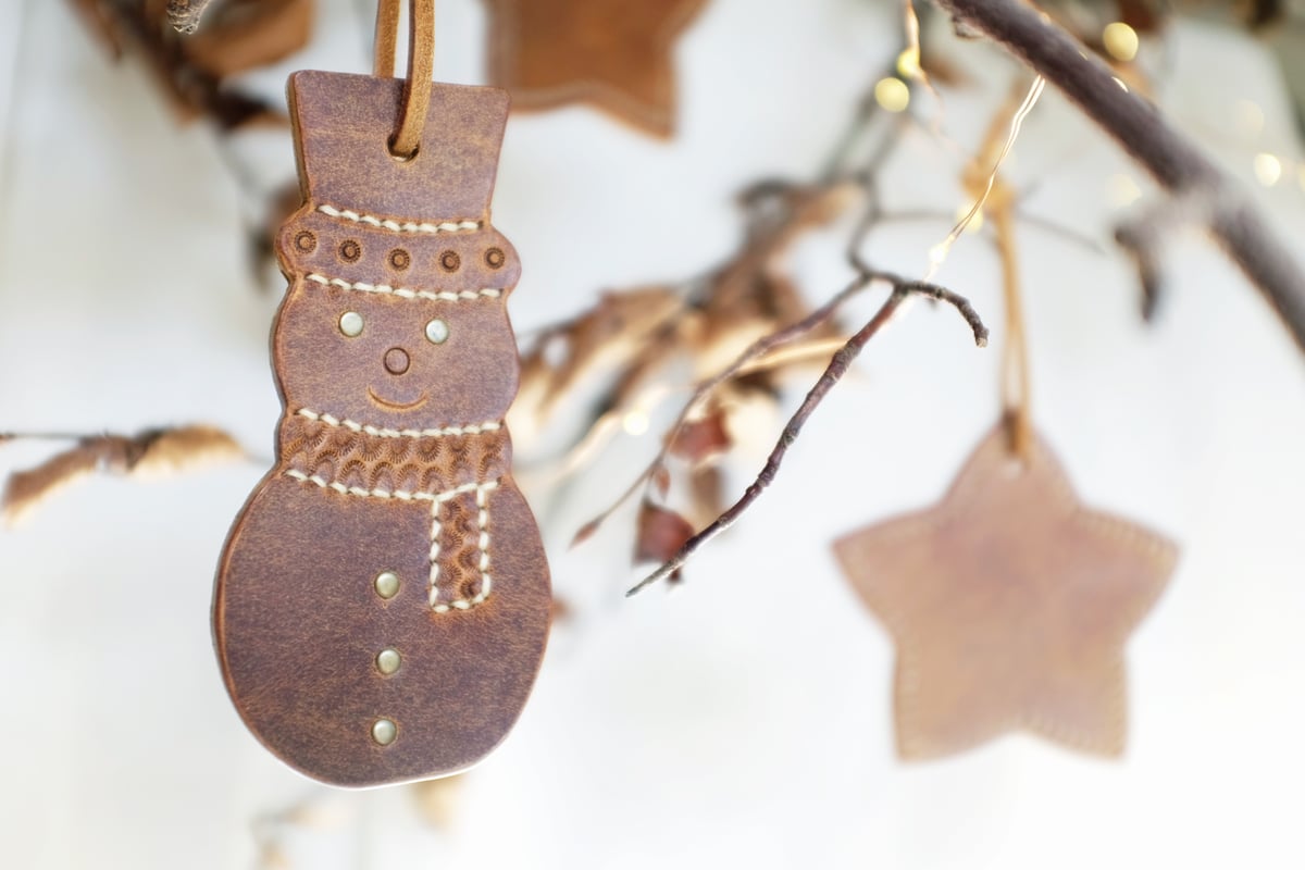 Image of Gärd Leather Christmas Decorations