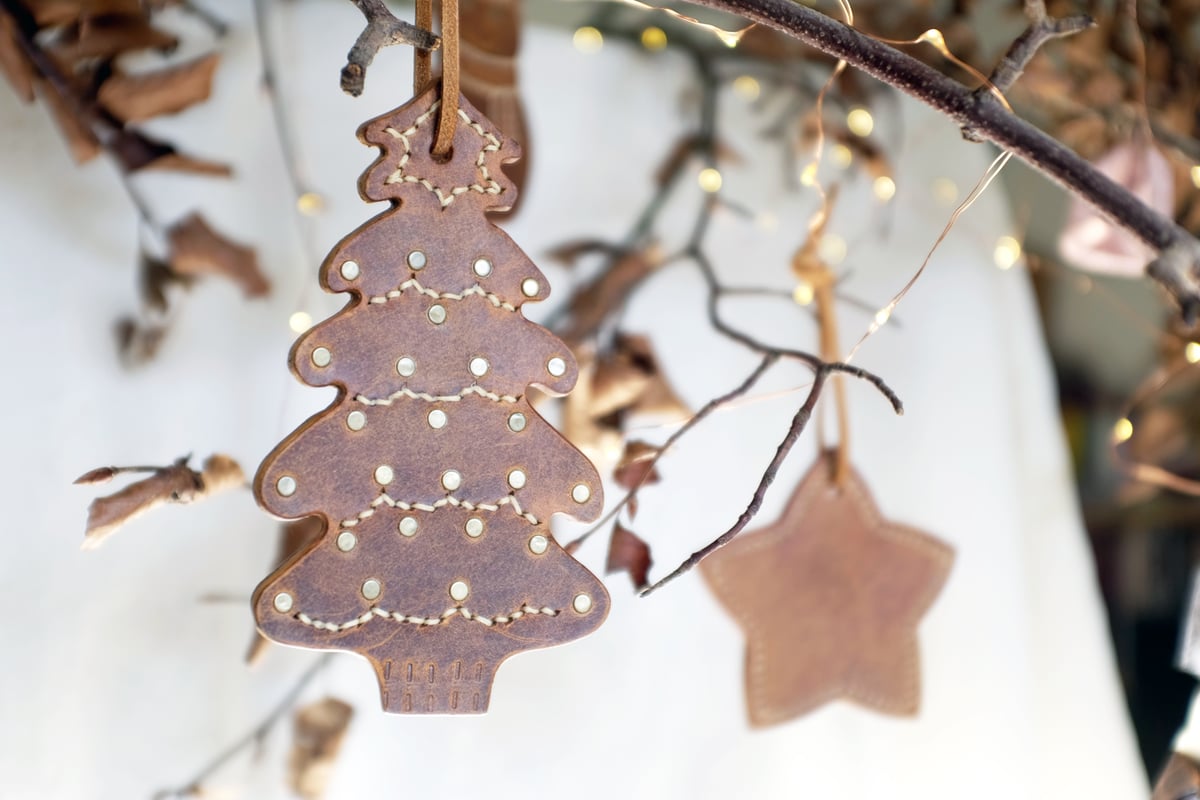 Image of Gärd Leather Christmas Decorations