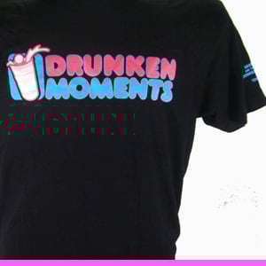 Image of BLACK DRUNKEN MOMENTS LOGO T
