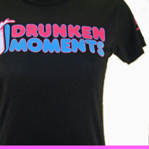 Image of BLACK DRUNKEN MOMENTS LOGO T WOMEN'S