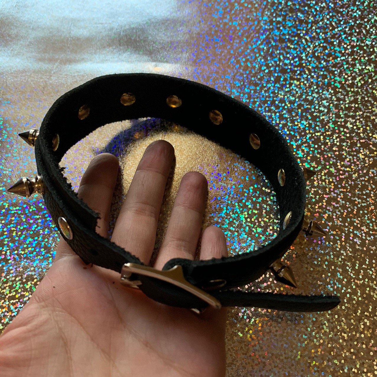 Image of Small spiked choker 